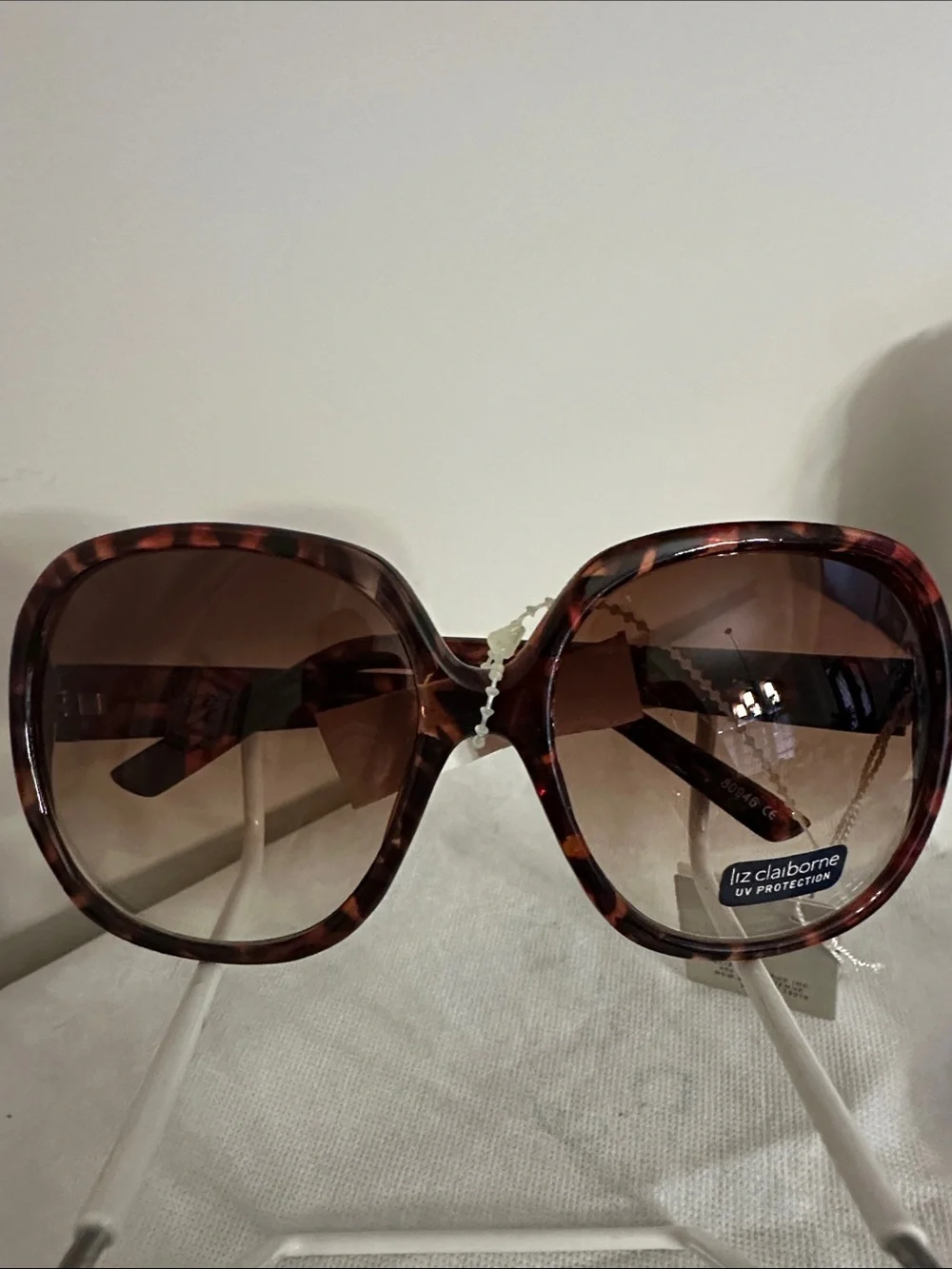 Liz Claiborne Women's Tortoiseshell Sunglasses - Brown Gradient Lenses